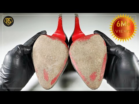 ASMRㅣChristian Louboutin Booties Restorationㅣ크리스찬 루부탱 구두 복원ㅣ4K