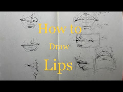 How I Draw Lips from any Angle (Basic Structure)