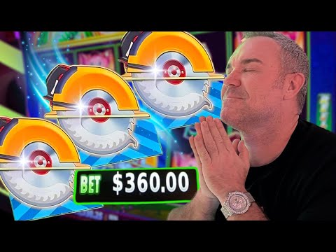 Risking it All: Massive $360 Slot Machine Spins