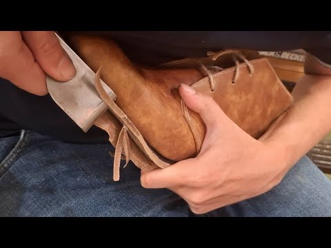 Handcrafting a pair of Chukka boots