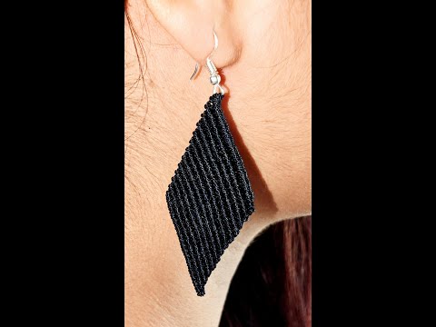 Create Stunning Black Macramé Earrings