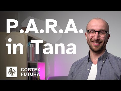 Tiago Forte's PARA System in Tana