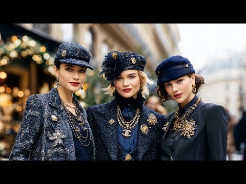 CHANEL Christmas Elegance | Deep Navy Parisian Style 2025/26
