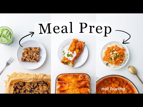 6 Meal Prep Ideas for Busy Weeks. (budget friendly, easy & vegan)