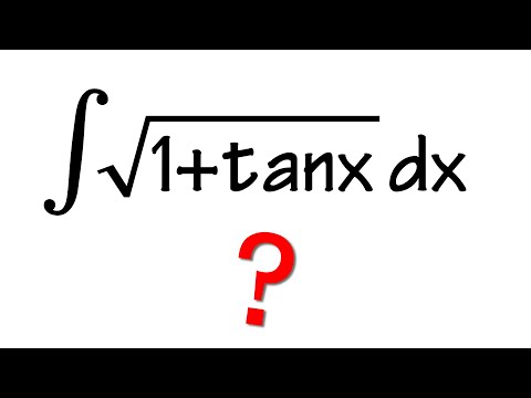 Integral of sqrt(1+tan(x))