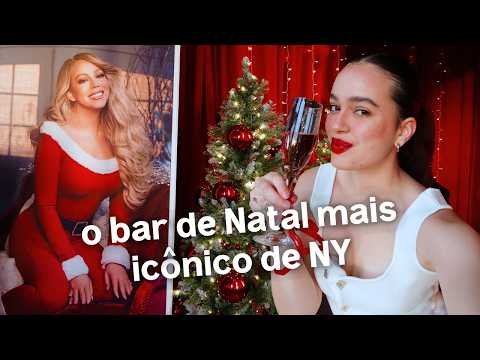 arrume-se comigo para o bar de Natal MAIS LINDO de nova york | VLOGMAS 7