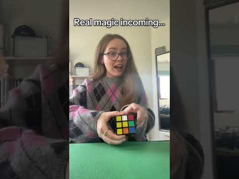 Hopping on this trend ❤️ #magic #womeninstem #magician #fun #cube