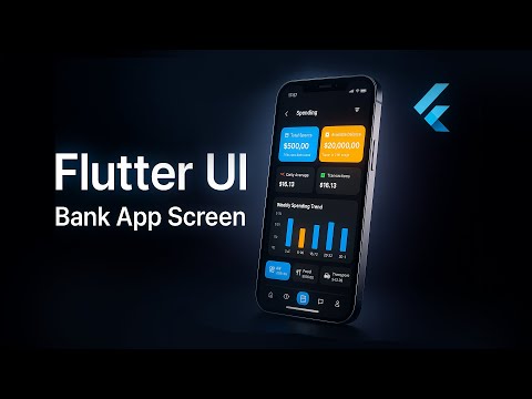 Flutter Banking App UI | Clean & Modern Screen Design