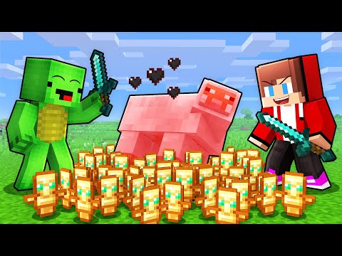 Mikey and JJ Drops Are Random and Multiplied in Minecraft (Maizen)