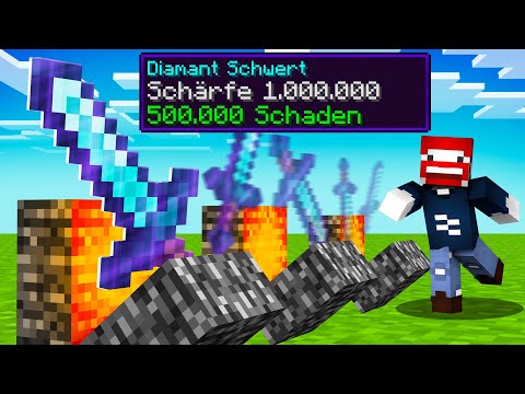 Minecraft, aber mit SCHÄRFE 1.000.000, GLÜCK 1.000.000, SCHUTZ 1.000.000