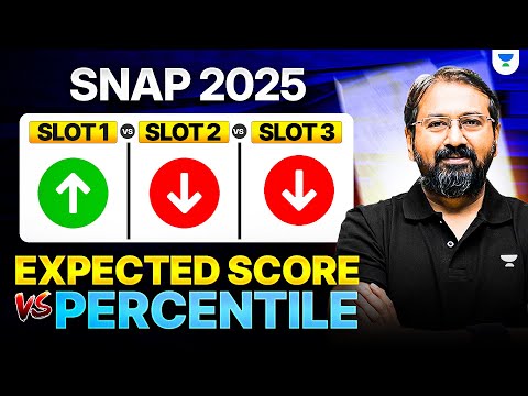 SNAP 2025 Expected Score vs Percentile 🔥 Slot 1 vs Slot 2 vs Slot 3 Explained | Ronak Shah