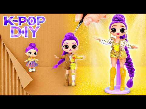 K-Pop Demon Hunters | Rumi Glow Up Into GOLDEN! 10 Crafts for L.O.L. Dolls