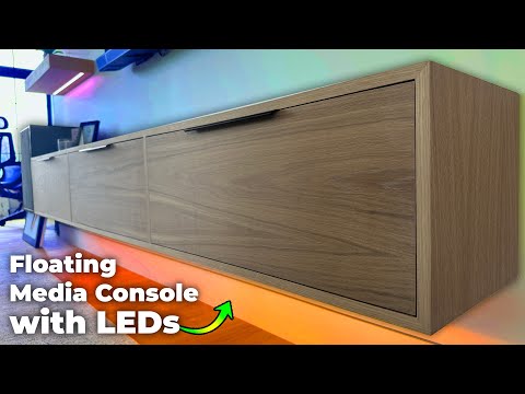 How to Build a Floating Media Console Step By Step