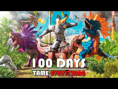 ARK 100 Days, But I Combined ALL 12 Maps…