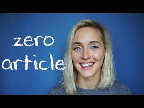 ZERO ARTICLE