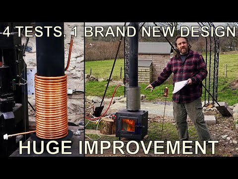 Best Wood Stove Water Heater Yet: New Design Tested | Off Grid Water Heater pt3