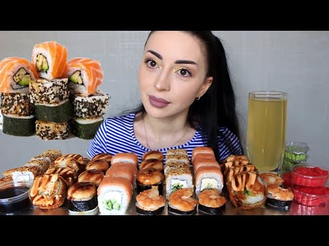 ЗАМЕЧАНИЯ ОТ ПАПЫ 😜 MUKBANG Роллы 🍱 Ayka Emilly