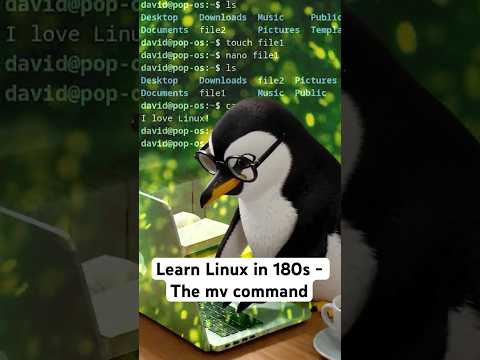 Learn Linux in 180s - The mv command