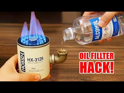 DIY 3-in-1 Heater from Oil Filter β No Power, No Gas, Just Free Energy at Home π±!