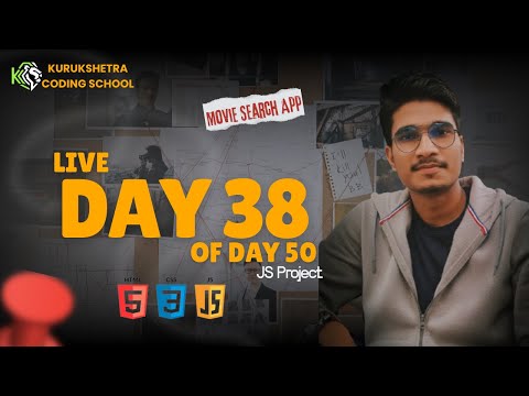 🔥 Day 38 – Build a Movie Search App 🎬 | JavaScript API Project | 50 Days Frontend Expert Challenge