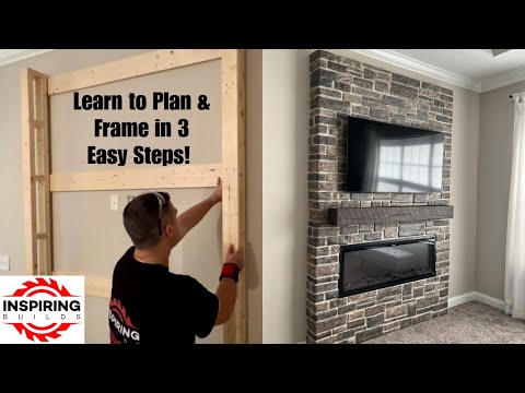 How to Build a Fireplace Wall (3 Easy Steps)