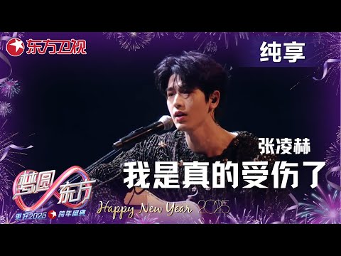 #周傳雄 #张凌赫 吉他弹唱《我是真的受伤了》，舒缓的歌声在浅痛中似一味安慰剂，给彼此救赎的力量。 #梦圆东方·2025东方卫视跨年盛典 ｜CLIP