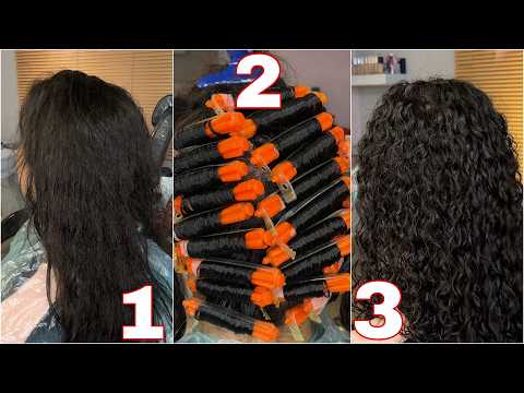 ✨ How to Get Perfect Permanent Curls 🌟 | Easy Step-by-Step Tutorial for Gorgeous Holiday Hair 🎄💃