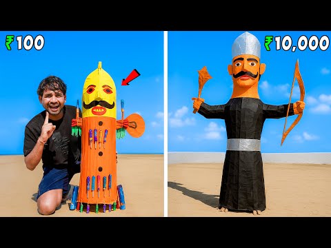 Ravan Shopping Challenge - ₹1 vs ₹100 vs ₹15000…😈 | किसका होगा सबसे बड़ा रावण..?