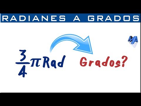 Convertir radianes a grados
