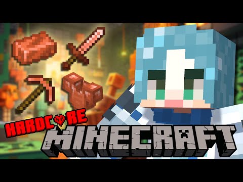 Conquering the Nether with ONLY Copper Tools... 【🟩 MINECRAFT COPPER HARDCORE 🟫】【2】