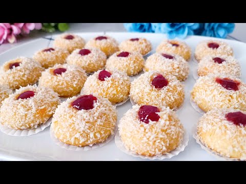 These cookies melt in your mouth! yummy and easy, quick and easy dessert 😋 # asmr