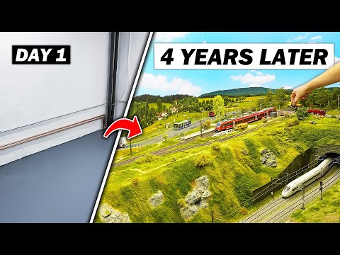 4 Years Building My Dream Model Railroad | Timelapse