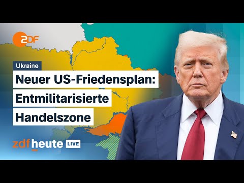 Ob die neuen Pläne der USA den Frieden in der Ukraine näher bringen können | ZDFheute live