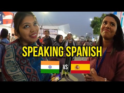 SPEAKING SPANISH with Indians at the WORLD'S BIGGEST book fair in Kolkata