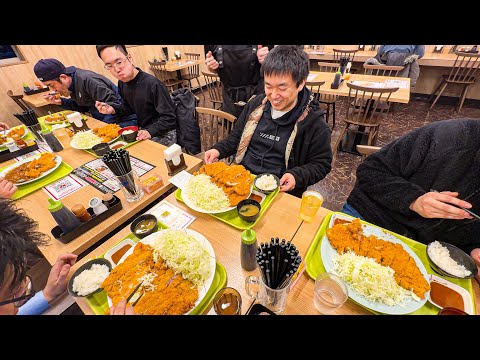 2kg Jumbo Tonkatsu! "Meat! Meat! Meat! Cabbage! Rice!" The Chef's Madness and Love