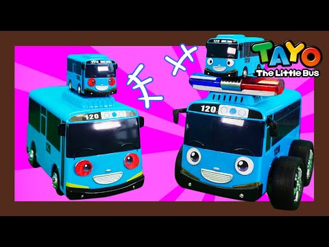 Cảnh sát quái vật🚔 | Tấn công đôi Tayo giả khổng lồ | Xe ô tô đồ chơi | Tayo xe buýt bé nhỏ