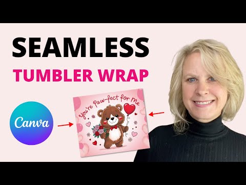 How to create a SEAMLESS Tumbler Design in Canva for FREE (beginner friendly)