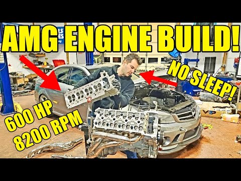 I Flew 800 Miles To Build A 600 HP Engine For My C63 AMG In 2 Days & Drive It Home! Didn’t Sleep!