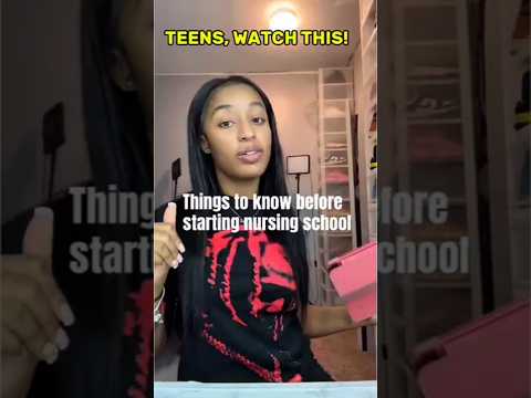 Teens Thinking Nursing School? Watch This First 😳 #NursingSchool #TeenAdvice #Shorts