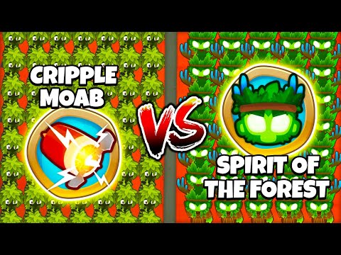Unlimited Cripple MOAB vs Infinite Spirit of the Forest! (Modded BTD 6)
