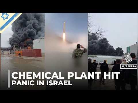 Iran missile strike hits israeli chemical plant | Beersheba panic and rising war fears