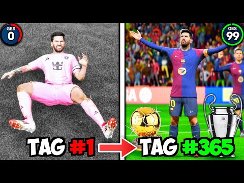 Ich habe 365 Tage als LIONEL MESSI überlebt! ⚽️🐐 | *Story Karriere*