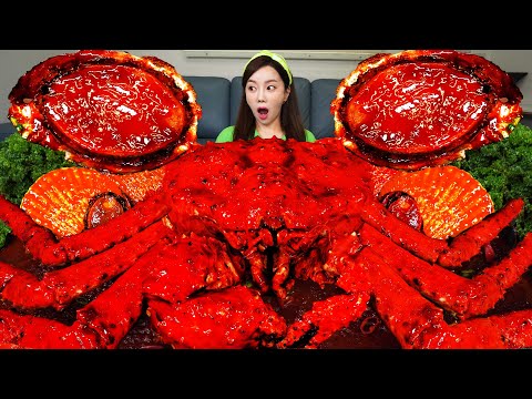 핵불닭 🔥 초대왕 킹크랩 🦀 해물찜 ! 게딱지 비빔밥 까지 먹방 레시피 Spicy  Giant KingCrab Seafood Bibimbap Mukbang ASMR Ssoyoung
