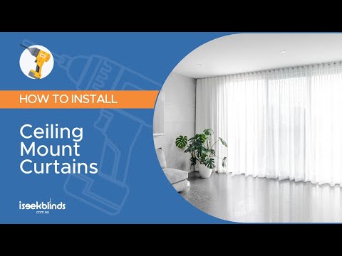 How to Install Ceiling Mounted Sheer Curtains