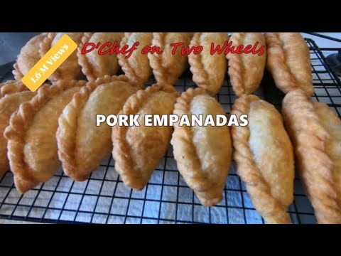 Pork Empanadas / easy flaky empanada dough that can be fried or baked #empanada