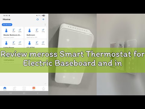 Review meross Smart Thermostat for Electric Baseboard and in-Wall Heaters Work with HomeKit, Alexa a