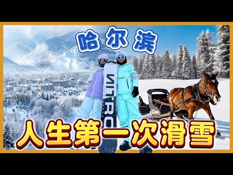 初次滑雪摔到崩溃！亚布力马拉爬犁真实体验曝光【哈尔滨旅游EP2】