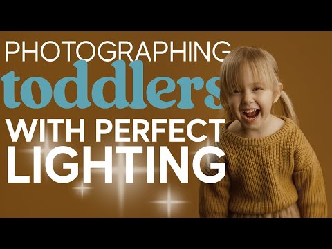 Photographing Toddlers with Perfect Lighting | Simple 2-Light Setup Tutorial