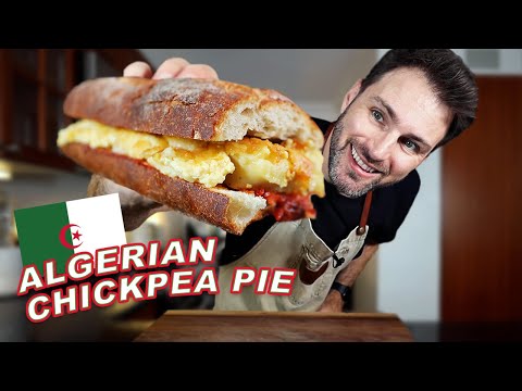 COOKING ALGERIA: Karantika (Algerian Chickpea Pie) 🇩🇿