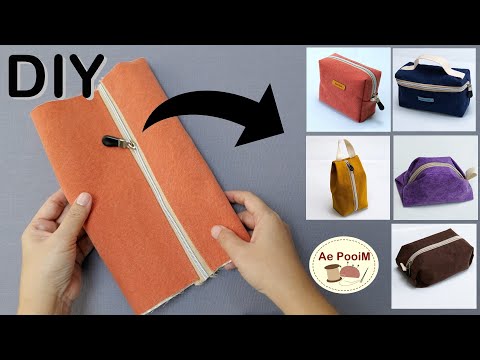 You'll be amazed! Just one pattern can sew five different pouches